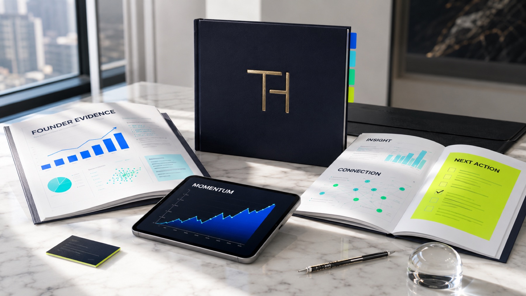 Premium five-colour investor pitch suite